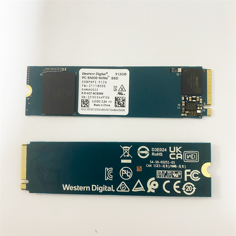 WD 1 테라바이트 512GB SSD PC SN530 sdbnpz 1T00 M.2 2280 NVMe PCIe Gen3 x4 컴퓨터 용 솔리드 스테이트 드라이브